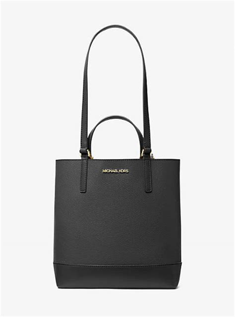 Michael Kors Kelli Small Leather Tote Bag in Black .